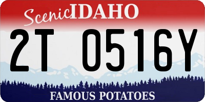 ID license plate 2T0516Y