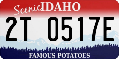 ID license plate 2T0517E