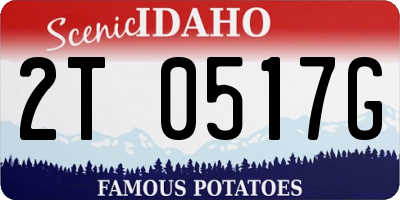 ID license plate 2T0517G