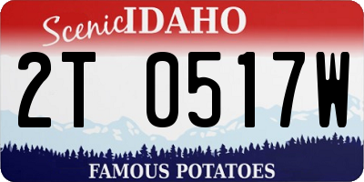 ID license plate 2T0517W