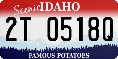 ID license plate 2T0518Q