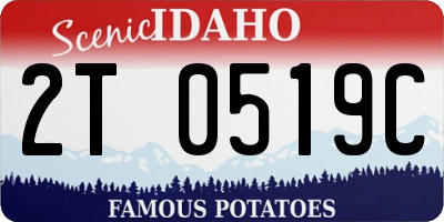 ID license plate 2T0519C