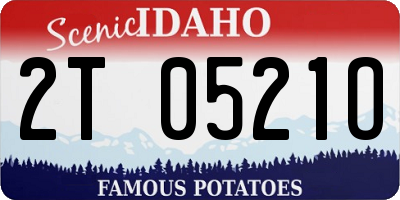 ID license plate 2T0521O