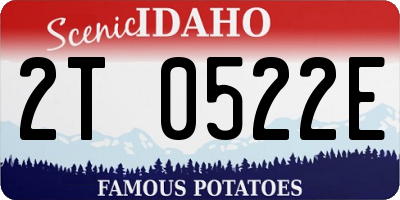 ID license plate 2T0522E
