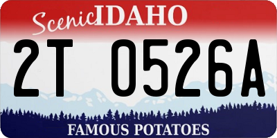 ID license plate 2T0526A