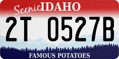 ID license plate 2T0527B