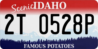 ID license plate 2T0528P