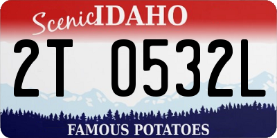 ID license plate 2T0532L