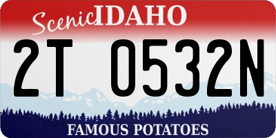 ID license plate 2T0532N