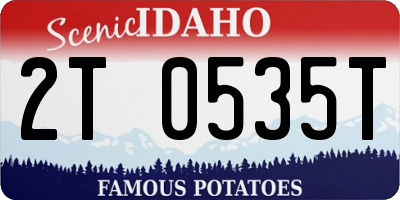 ID license plate 2T0535T