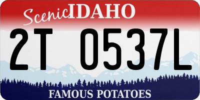 ID license plate 2T0537L