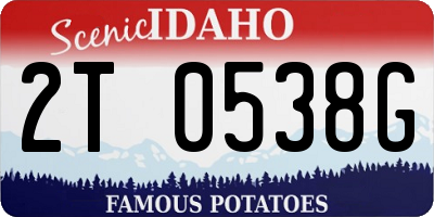 ID license plate 2T0538G