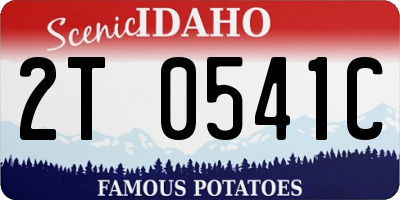ID license plate 2T0541C