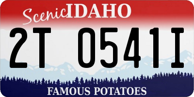ID license plate 2T0541I
