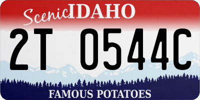 ID license plate 2T0544C