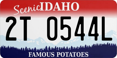 ID license plate 2T0544L