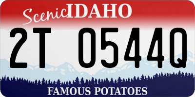 ID license plate 2T0544Q
