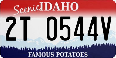 ID license plate 2T0544V