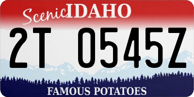 ID license plate 2T0545Z