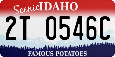 ID license plate 2T0546C