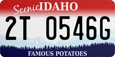 ID license plate 2T0546G