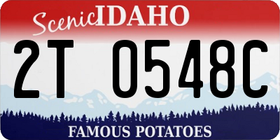 ID license plate 2T0548C