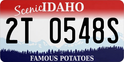 ID license plate 2T0548S
