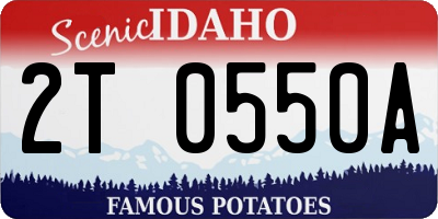 ID license plate 2T0550A