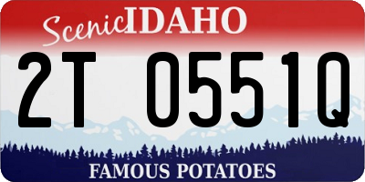 ID license plate 2T0551Q