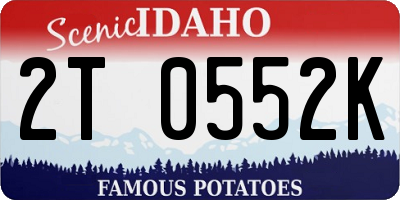 ID license plate 2T0552K