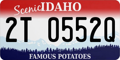 ID license plate 2T0552Q