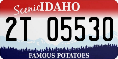 ID license plate 2T0553O