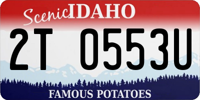 ID license plate 2T0553U
