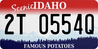 ID license plate 2T0554Q