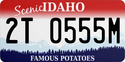 ID license plate 2T0555M