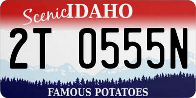 ID license plate 2T0555N