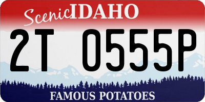 ID license plate 2T0555P
