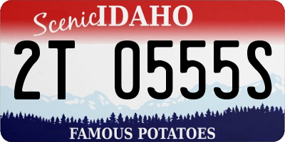 ID license plate 2T0555S