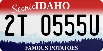 ID license plate 2T0555U