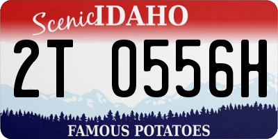 ID license plate 2T0556H