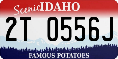 ID license plate 2T0556J