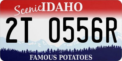 ID license plate 2T0556R