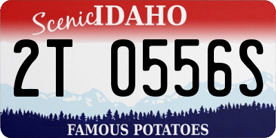ID license plate 2T0556S