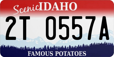 ID license plate 2T0557A