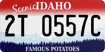 ID license plate 2T0557C