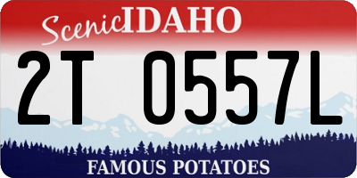 ID license plate 2T0557L