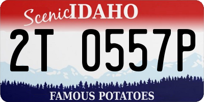 ID license plate 2T0557P
