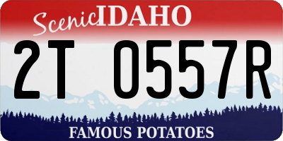 ID license plate 2T0557R