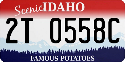 ID license plate 2T0558C