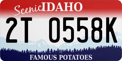 ID license plate 2T0558K